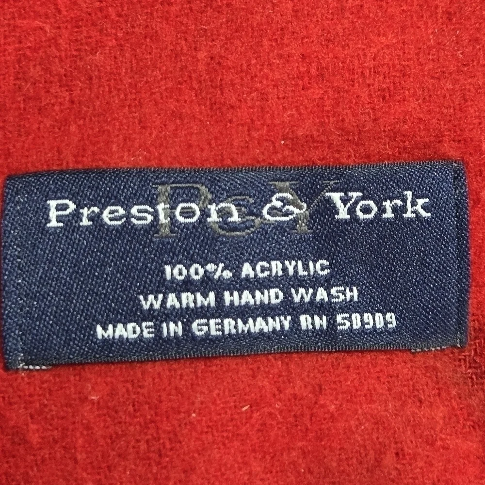 Preston & York Womens Acrylic Houndstooth Print Reversible Scarf